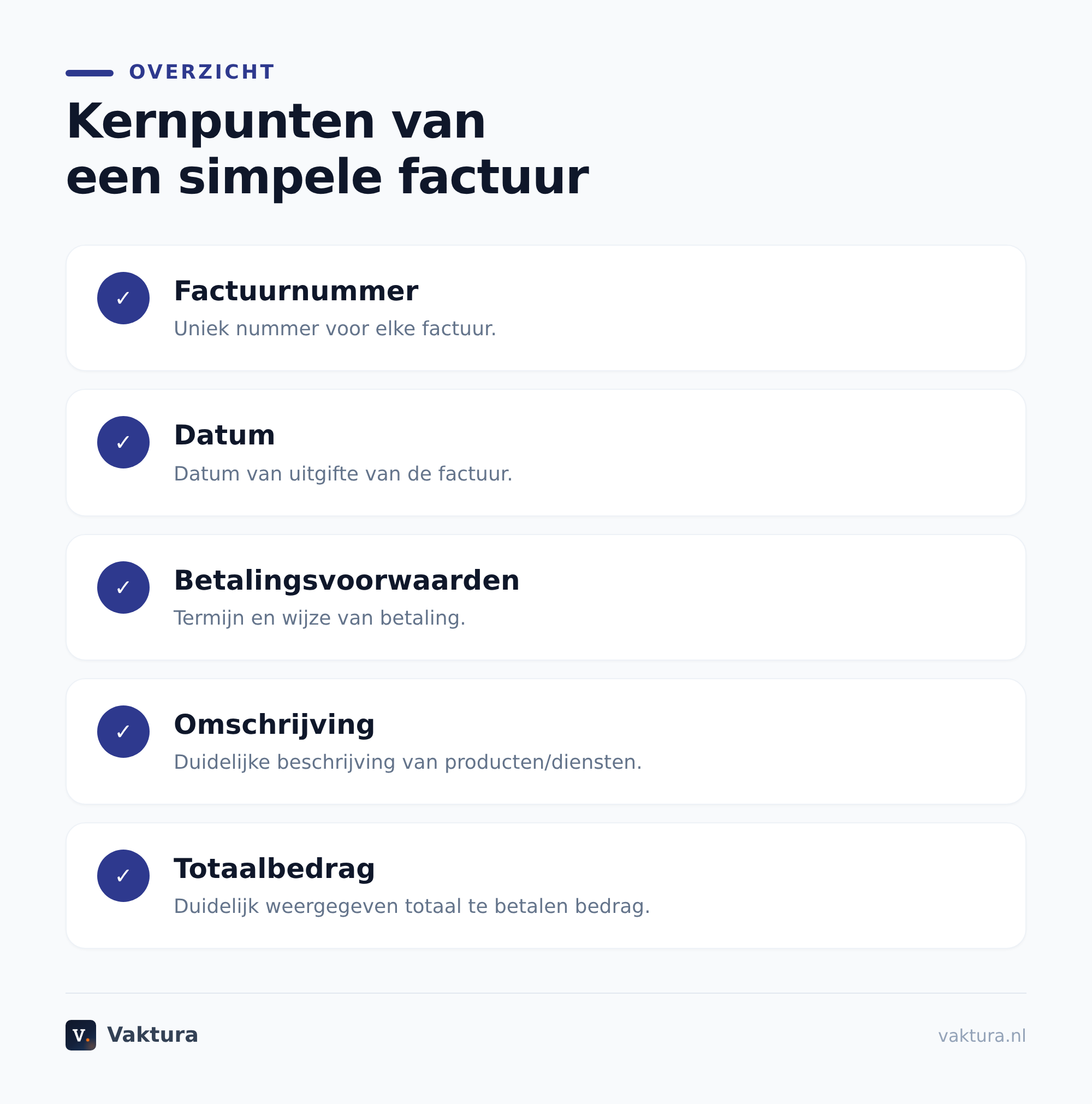 Wat is een simpele factuur precies?